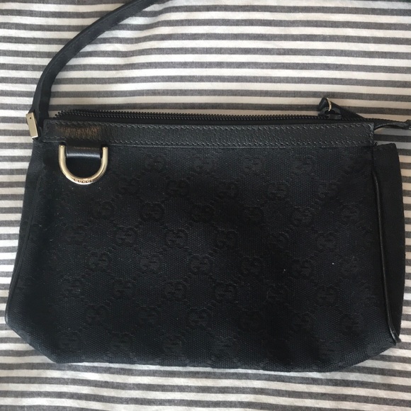 GUCCI - Black Canvas mini purse
